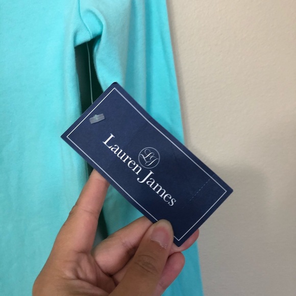 Lauren James Basic V-Neck Long Sleeve Tee—M - Picture 5 of 6